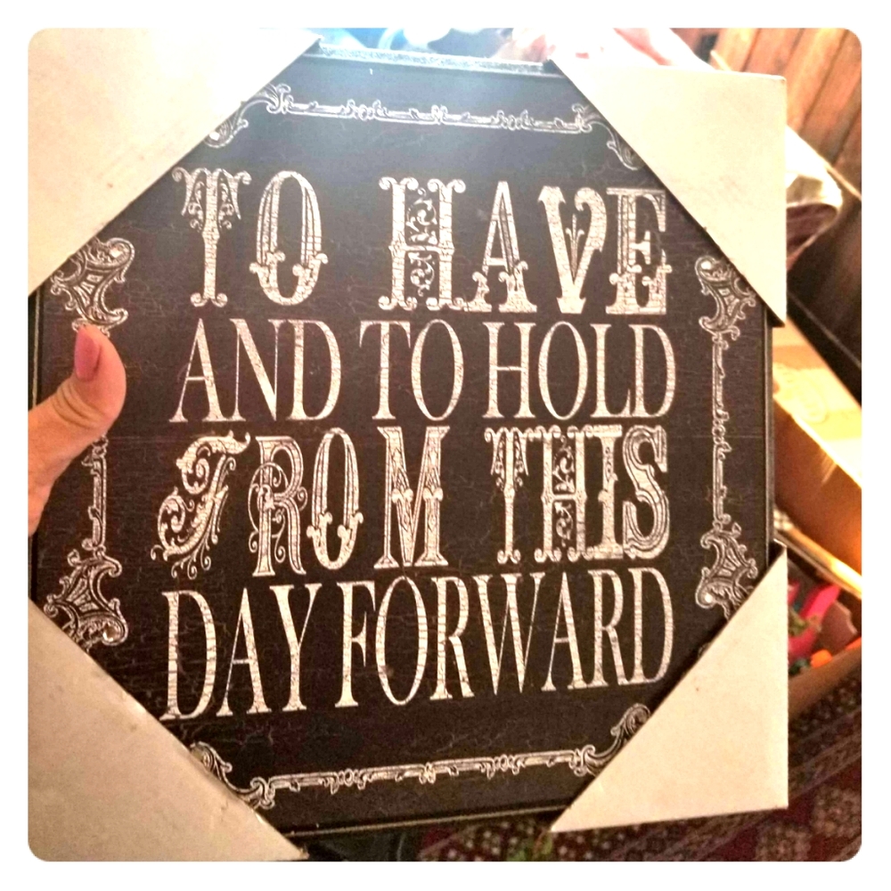 Wedding sign